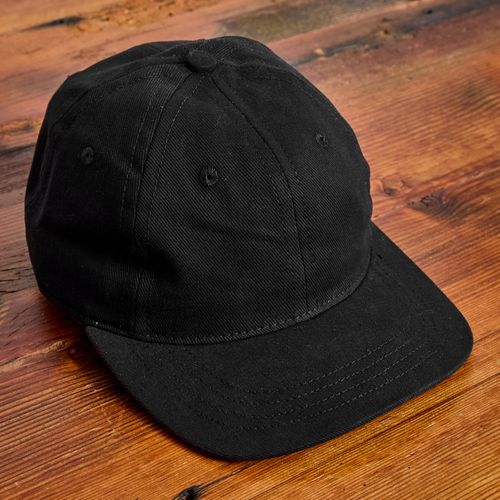 Baseball Hat in Black Denim