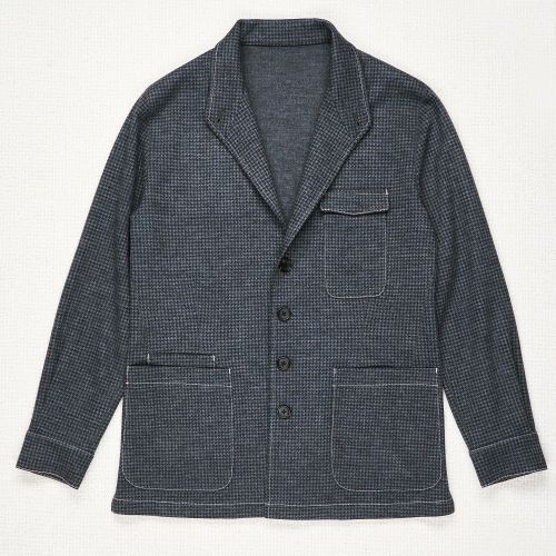 The Armoury Grey Houndstooth Wool City Hunter Jacket (NOS)