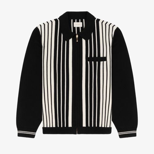 Striped Polo Cardigan