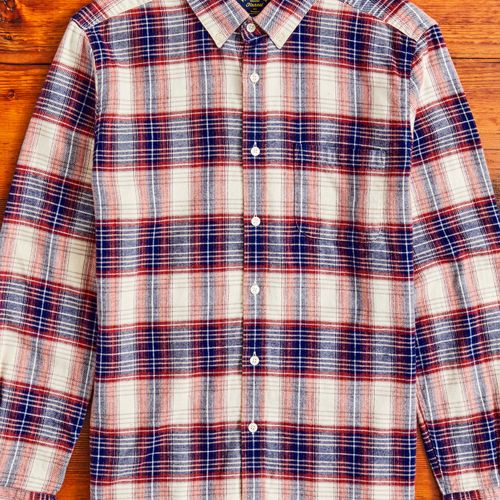 Liber Button-Up Shirt in Red White & Blue