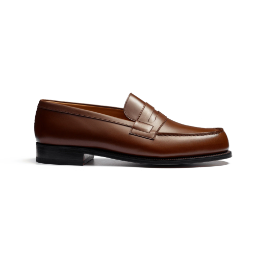 J.M. Weston 180 Mocassin Loafer- Tan