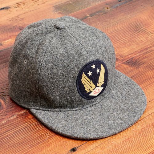 Wool Logo Baseball Cap in Heather Grey