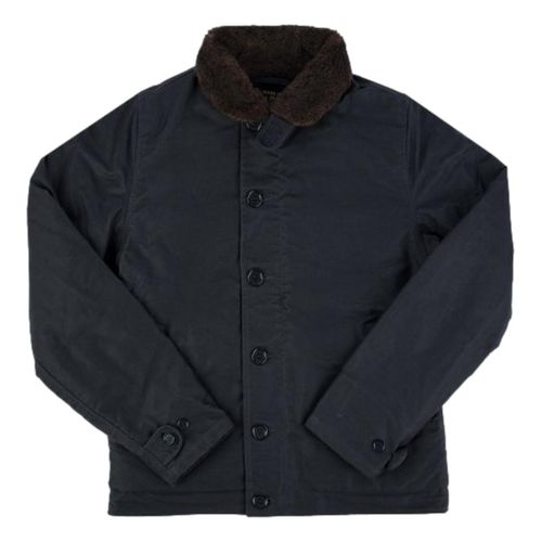 Oiled Whipcord N1 Deck Jacket Black