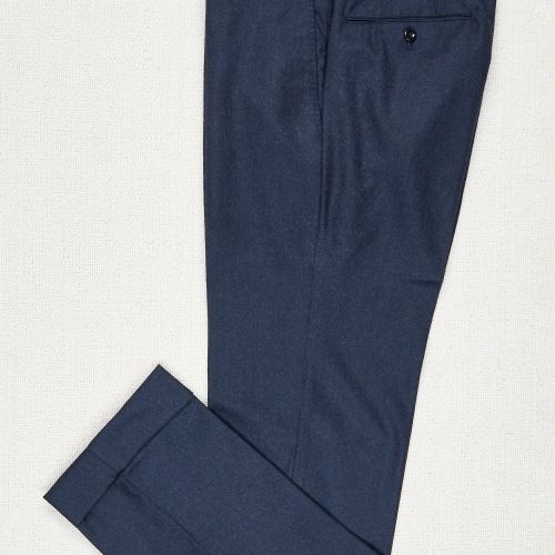 Ring Jacket Navy Flannel Wool Trousers (Pre-Owned)