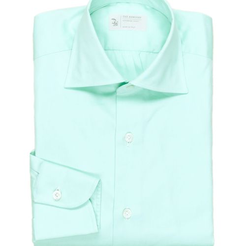 The Armoury Mint Green Cotton Oxford Spread Collar Shirt (NOS)