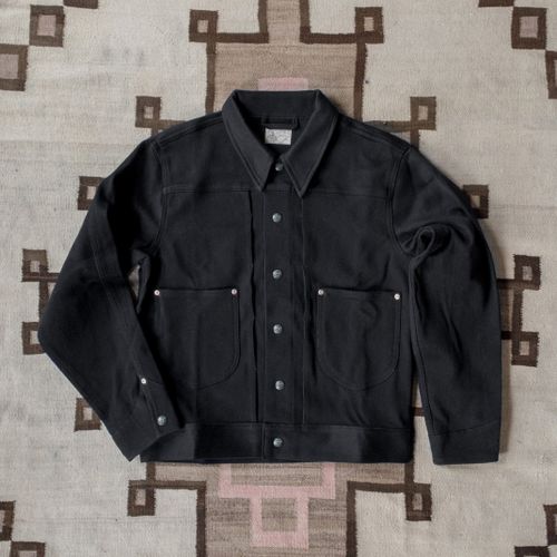 Black Bedford Cord Ranch Jacket