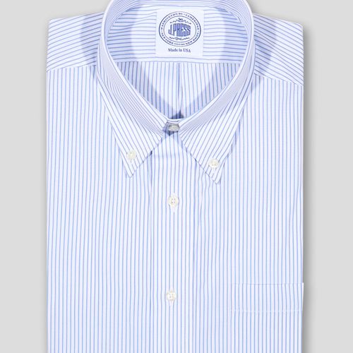 Blue University Stripe Dress Shirt