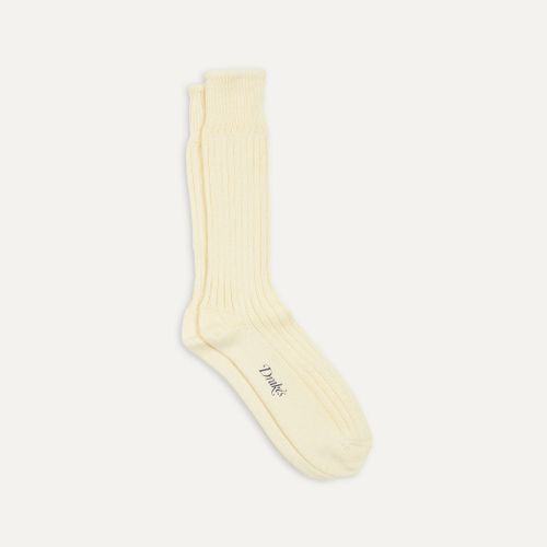 Ecru Cotton Sports Socks