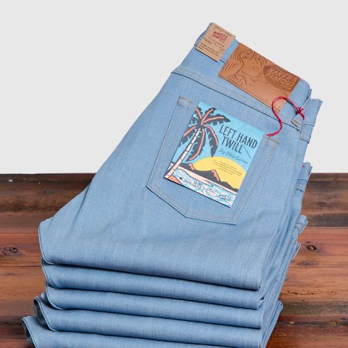 "Left Hand Twill Sky Blue" 13.75oz Selvedge Denim - True Guy Fit