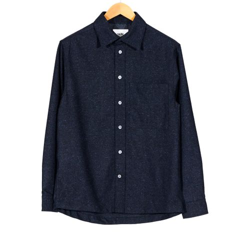 Hans Long Sleeve Wool Blend Shirt