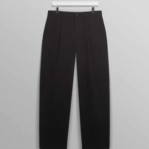 Milo Trousers Black Cotton Twill