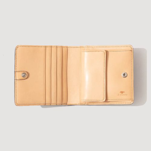 Regular Bi Fold Wallet With Coin Pouch - Dark Brown (02)