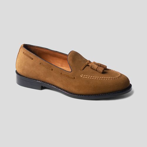 Sebago Cognac Suede Tassle Slip On