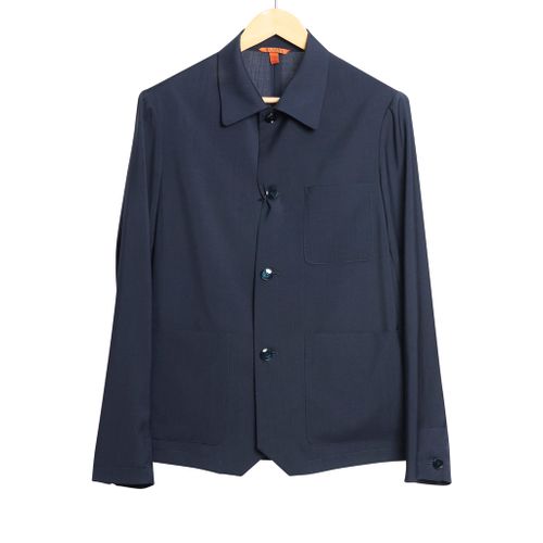 Overshirt Visal Tropical Wool Navy