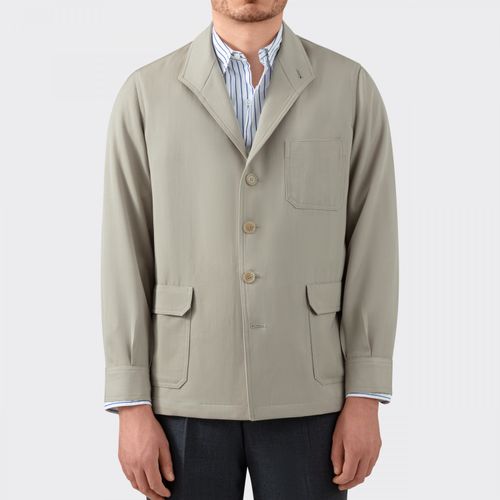 Wool Gabardine Teba Jacket : Beige