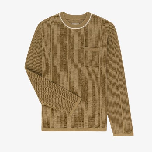 Mesh Knit Long-Sleeve Tee