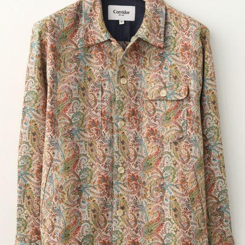 Paisley Jacquard Military Jacket