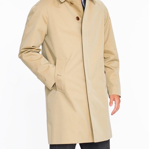 J. Press X Grenfell Tan Cotton Raincoat - Short