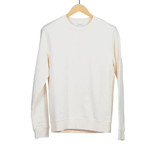 Sweat Top Archive White Loopback Cotton