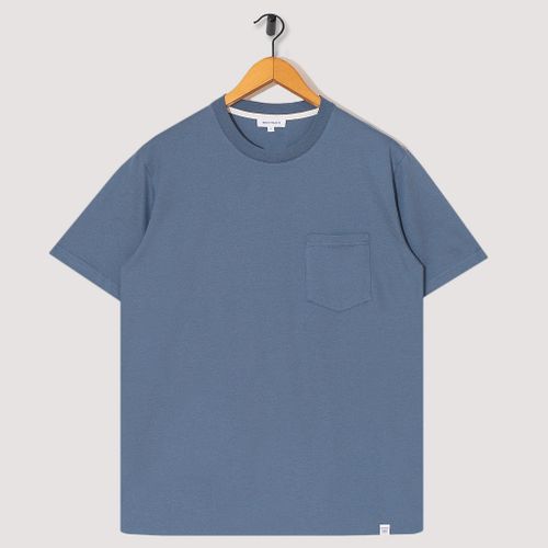 Johannes Pocket Tee - Fog Blue