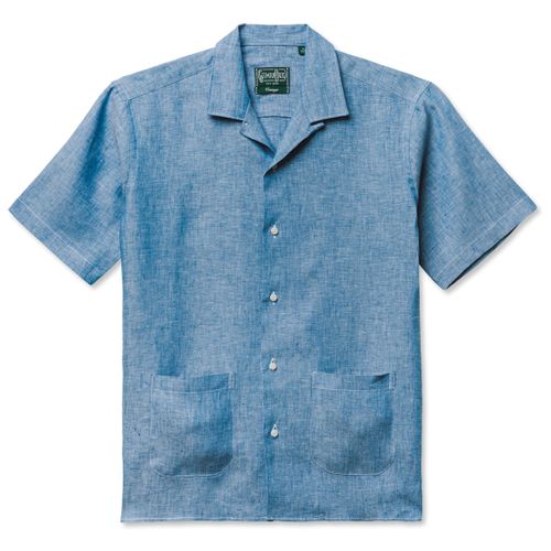 Chambray Linen Beach Shirt