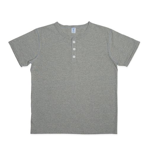 S/S Henley Tee / H.Grey