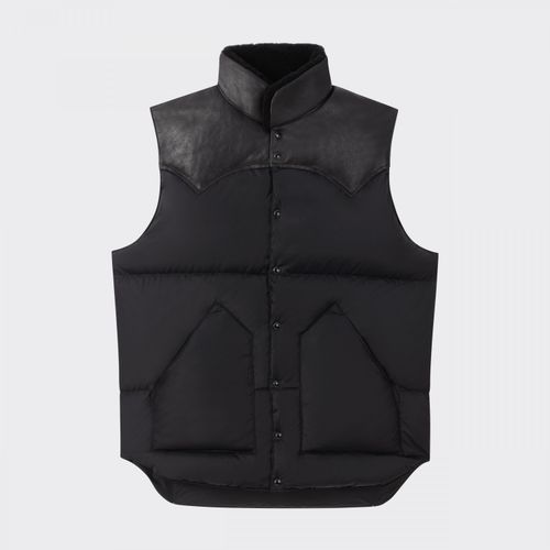 Down Vest : Black