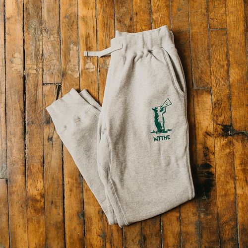 Friendly Pines Bear Flocked Sweatpant