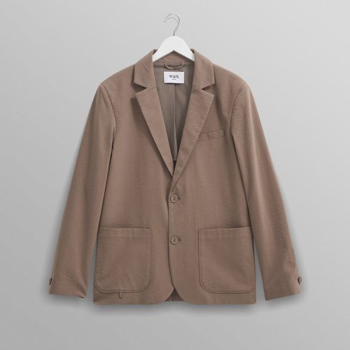 Fintry Blazer Taupe Seersucker