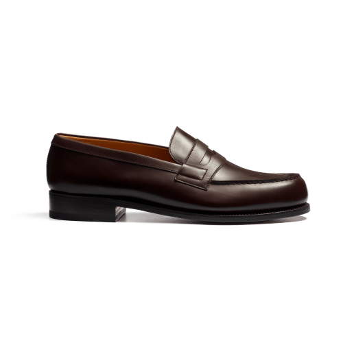 J.M. Weston 180 Loafer- Dark Brown