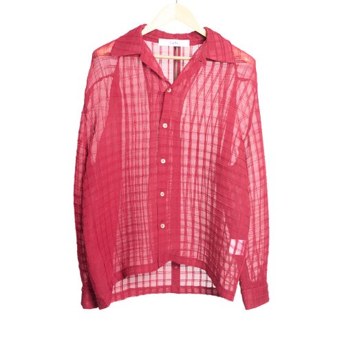 Sancho Shirt Red Curtain Check