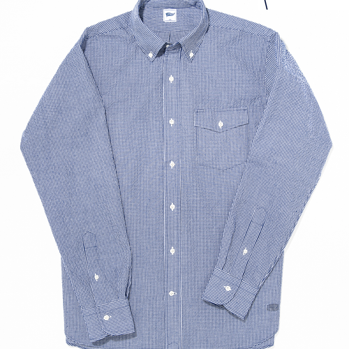 Navy Gingham Shirt - Trim Fit