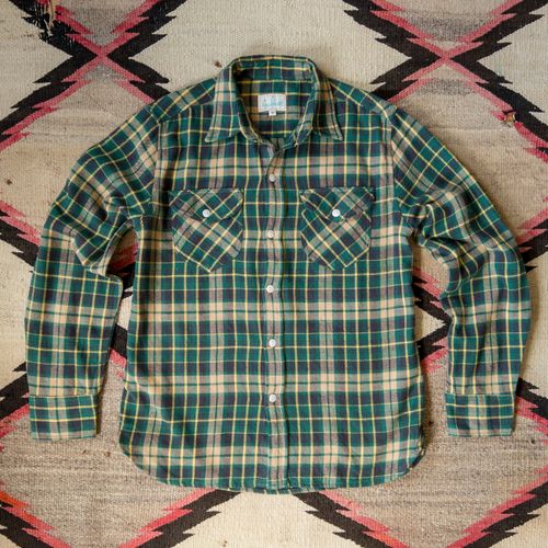 Washed Flannel Workshirt - Wisconsin White Pine