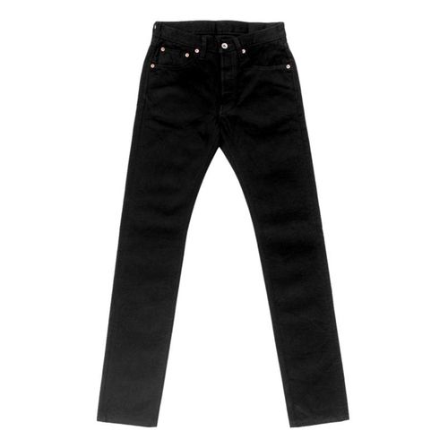 14oz Selvedge Denim Slim Tapered Jeans Black/Black