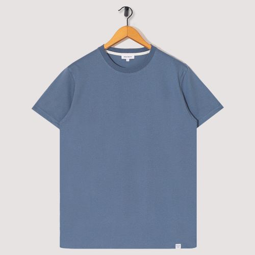 Niels Slim Organic Tee - Fog Blue