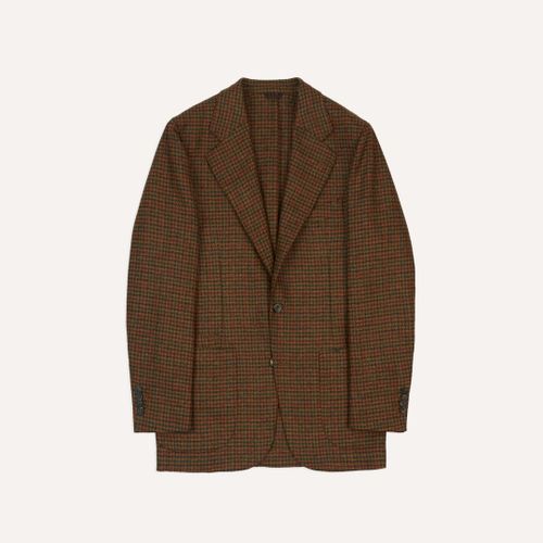 Brown Gun Club Check Tweed Blazer