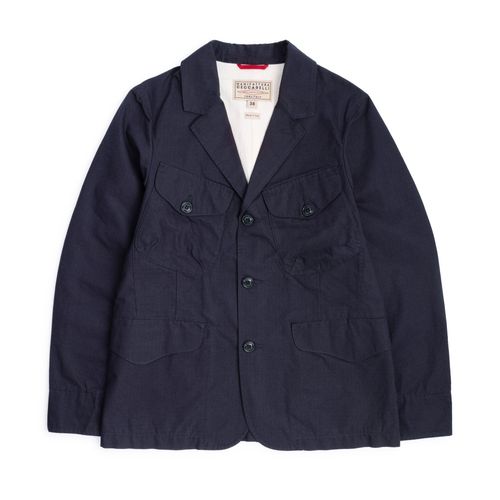 Manifattura Ceccarelli Ripstop Bush Jacket: Navy