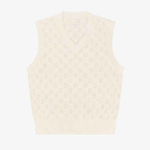 Checkered V-Neck Vest