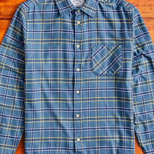 Blue Water Button-Up Shirt in Cerulean