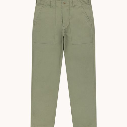 High Rise Japanese Ripstop Fatigue Pant - Light Olive Green