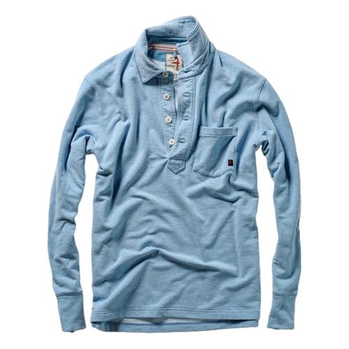 Loopback L/S Polo Lt Blue