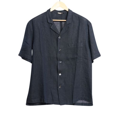 Bagolo Short Sleeve Camp Shirt Navy