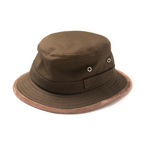 Cotton Duck Bucket Hat- Olive