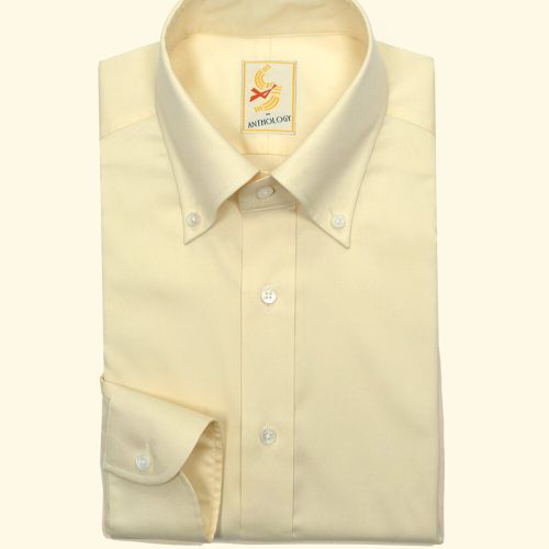 Yellow Fine Oxford Button-Down ShirtYellow Fine Oxford Button-Down Shirt