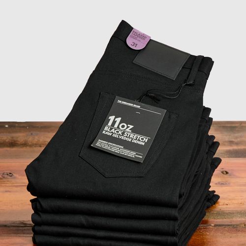 UB644 11oz Black Stretch Selvedge - Relaxed Tapered Fit