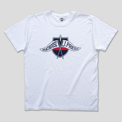 J.press X Boathouse Cotton Short Sleeve Tee - White