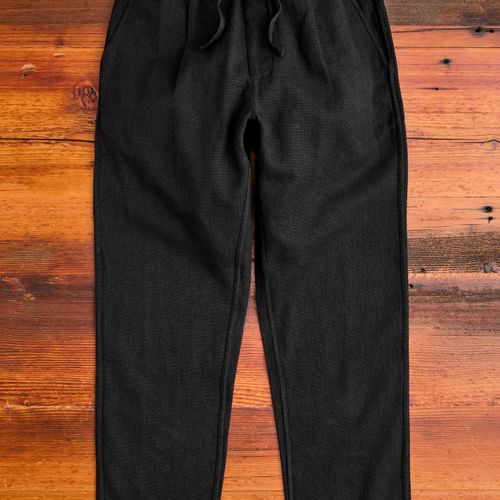 Linen Easy Pant in Black