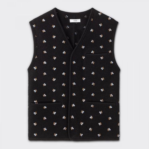 Walker Vest Flowers : Black/Blue/White/Bronze