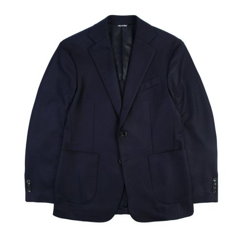 Trunk Wigmore Wool Flannel Suit Jacket: Navy