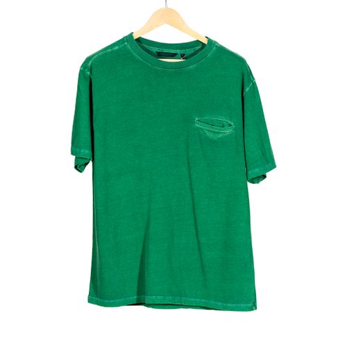 Garment Dyed Green Boxy T-Shirt